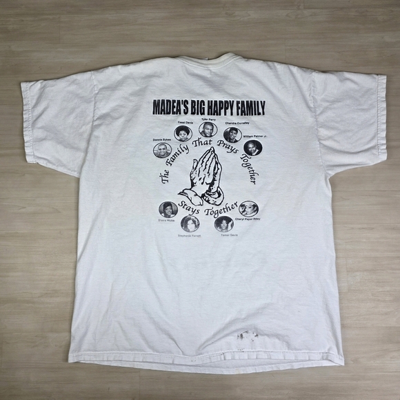 Vintage Tyler Perry Madea’s Family Reunion Shirt Size XL STAINS - Picture 2 of 10